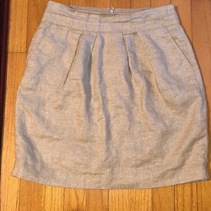 Talbots Metallic Shimmer Mini Skirt w/ Pockets